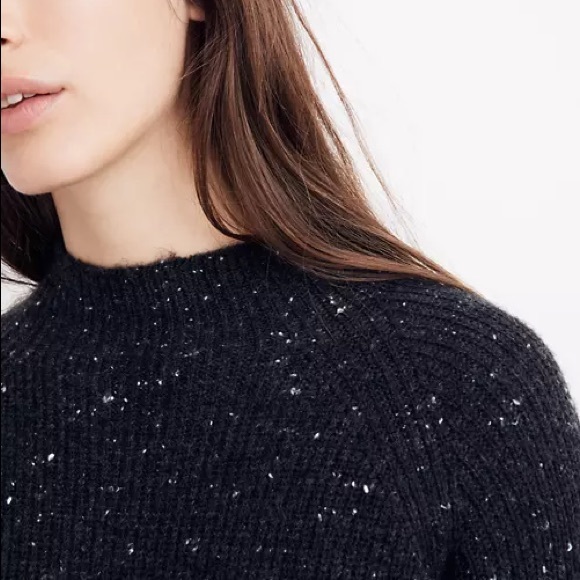 NWT! Madewell Sweater Long Sleeve Mini Dress Size Small Charcoal Gray - Picture 3 of 8